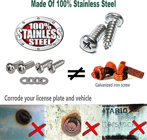 Miniatura 8 de BGMVFK Kit de montaje de placa de matrícula delantera adaptador universal de soporte de placa de matrícula para parachoques delantero y marco de