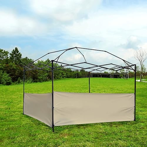 Miniatura 5 de Dos medias paredes, 2 paneles de pared lateral para toldo emergente, carpa de 10 x 10 pies, 10 x 15 pies, 10 x 20 pies, pierna vertical de 10 x 20