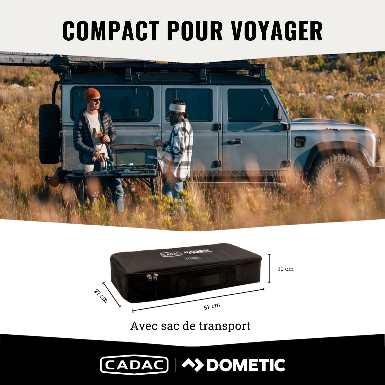 CADAC 2 Cook 2 Pro Stove - Réchaud à Gaz Portable pour Camping & Outdoor