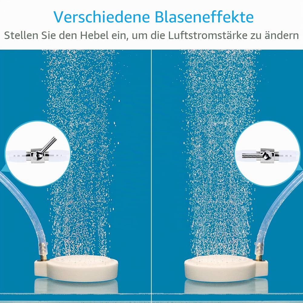 Pawfly 6 Stück Luftverteiler Aquarium Luftventil Luftstromregler Rückschlagventil Aquarium Luftregelventil Einweg Aquarium Luftstromregelung Hebel gerade Ventil Verteiler Splitter für Fischbecken‌