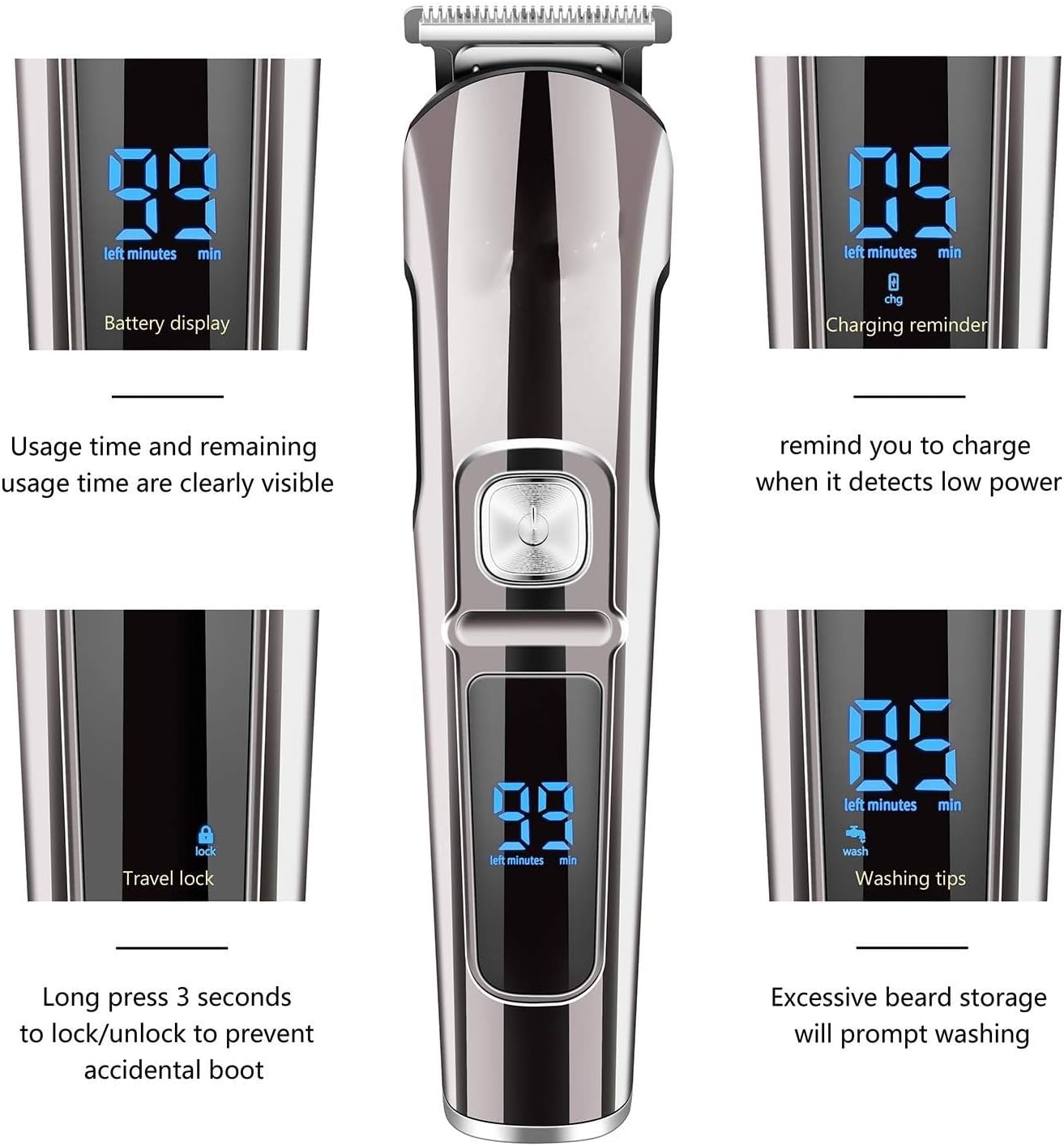 Hair Electric Rs for Men All in One Trimmer for Face Beard Kit Cutting Machine Waterproof