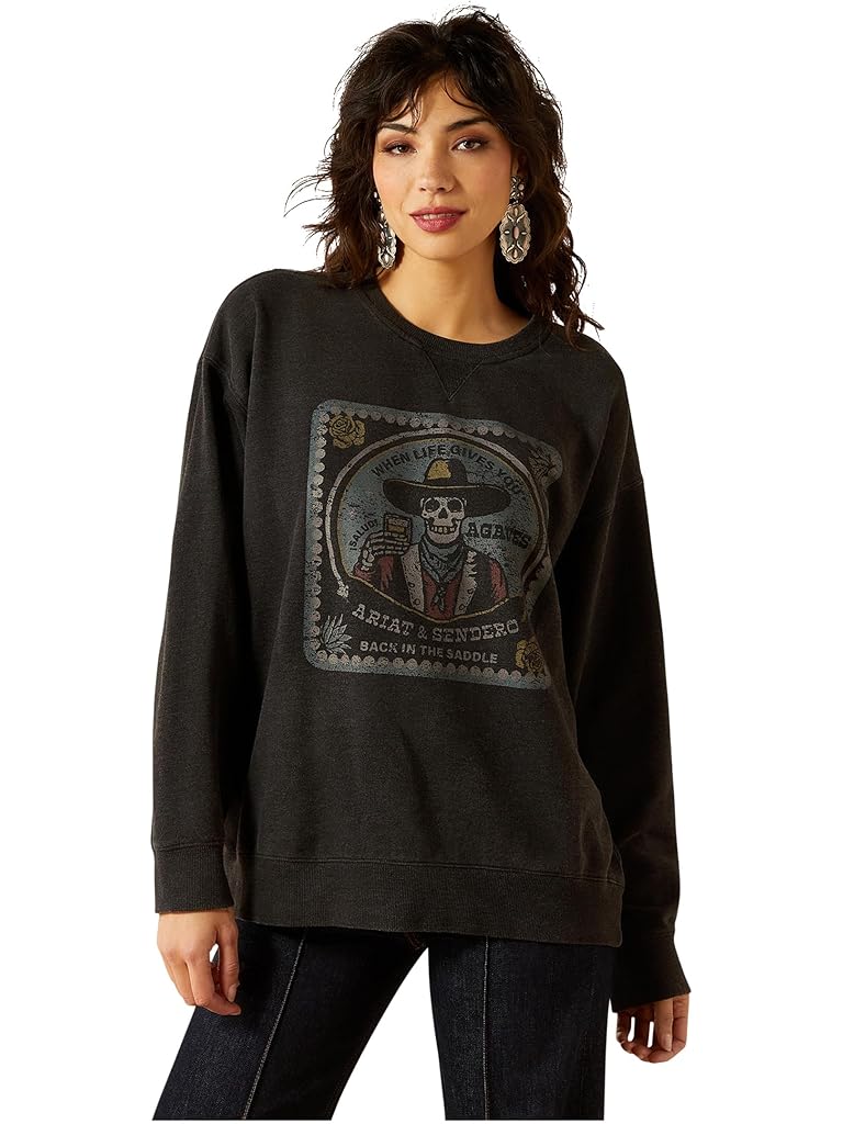 Black Ariat Oversize Sendero When Life Gives You Agaves Sweatshirt