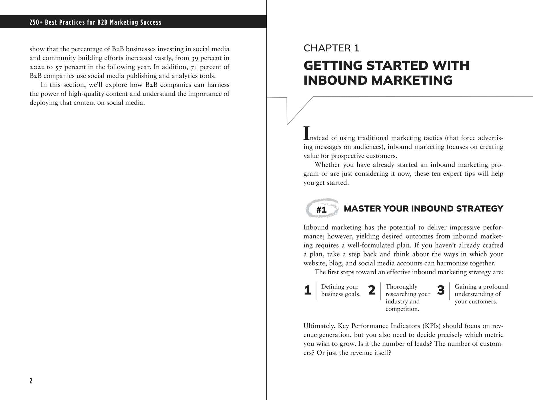 250+ Best Practices for B2B Marketing Success