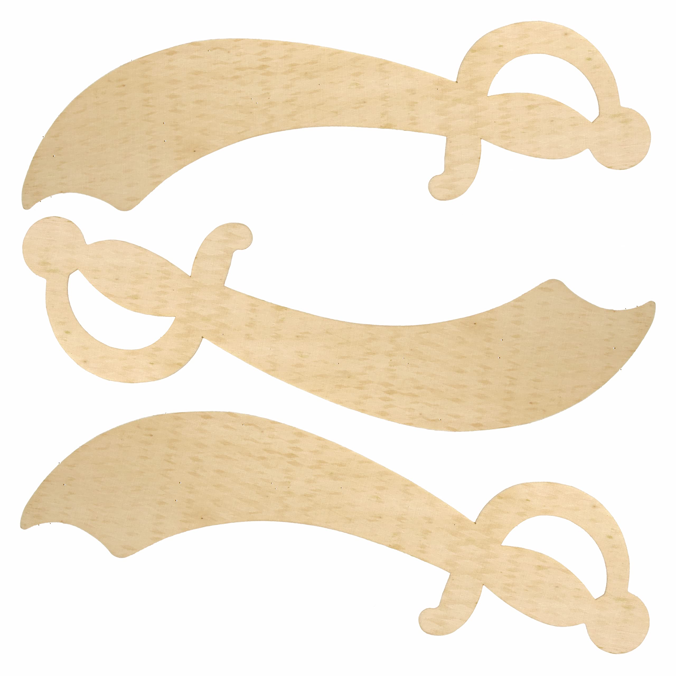 CONNECTION Lot De 16 épées De Pirate En Bois Avec 12 Stylos Colorés à Peindre - Sabre De Pirate Créatif En Bois - Pour Enfants - Kit De Bricolage - Cadeau Pour