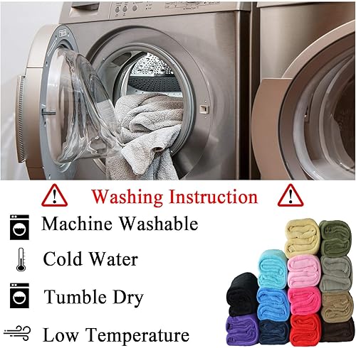 Miniatura 3 de Manta de vellón marrón chocolate, manta pequeña de felpa para sofá, franela suave y ligera de microfibra para viaje, 50 x 60 pulgadas (marrón)