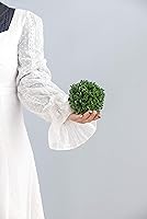 Vista 7 de A&B Home Juego de 5 bolas artificiales de boj para interiores y exteriores, vegetación artificial, bolas de musgo verde sintético, bola topiaria