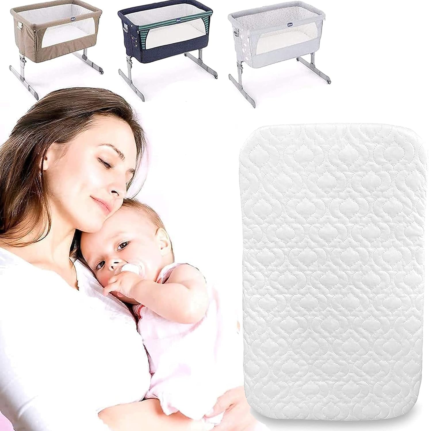 Microfibre Hypoallergenic Next to me chicco Deluxe Crib Mattress