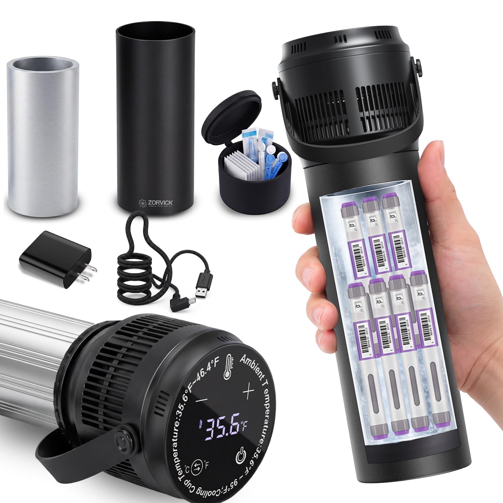 Insulin Cooler Case, Thermoelectric Portable Cooler 2-8℃