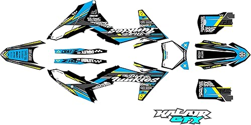 Miniatura 7 de Kalair GFX Graphics Kit for KTM ENDURO 2-STROKE 125XC,250XC And 300XC (2023) Rugged Series Smoke 16 Mil - Dirt pit bike motorcycle sticker, dirtbike