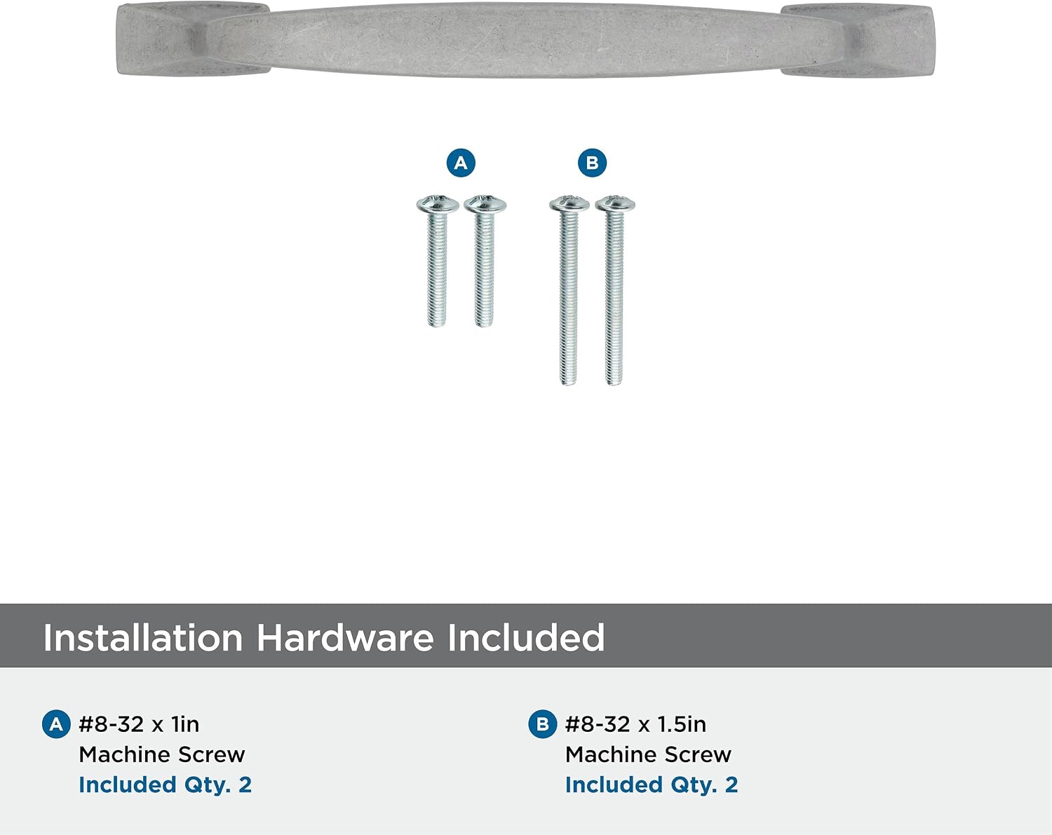 Amerock | Cabinet Pull | Aged Pewter | 5-1/16 inch (128 mm) Center to Center | Highland Ridge | 1 Pack | Drawer Pull | Drawer Handle | Cabinet Hardware