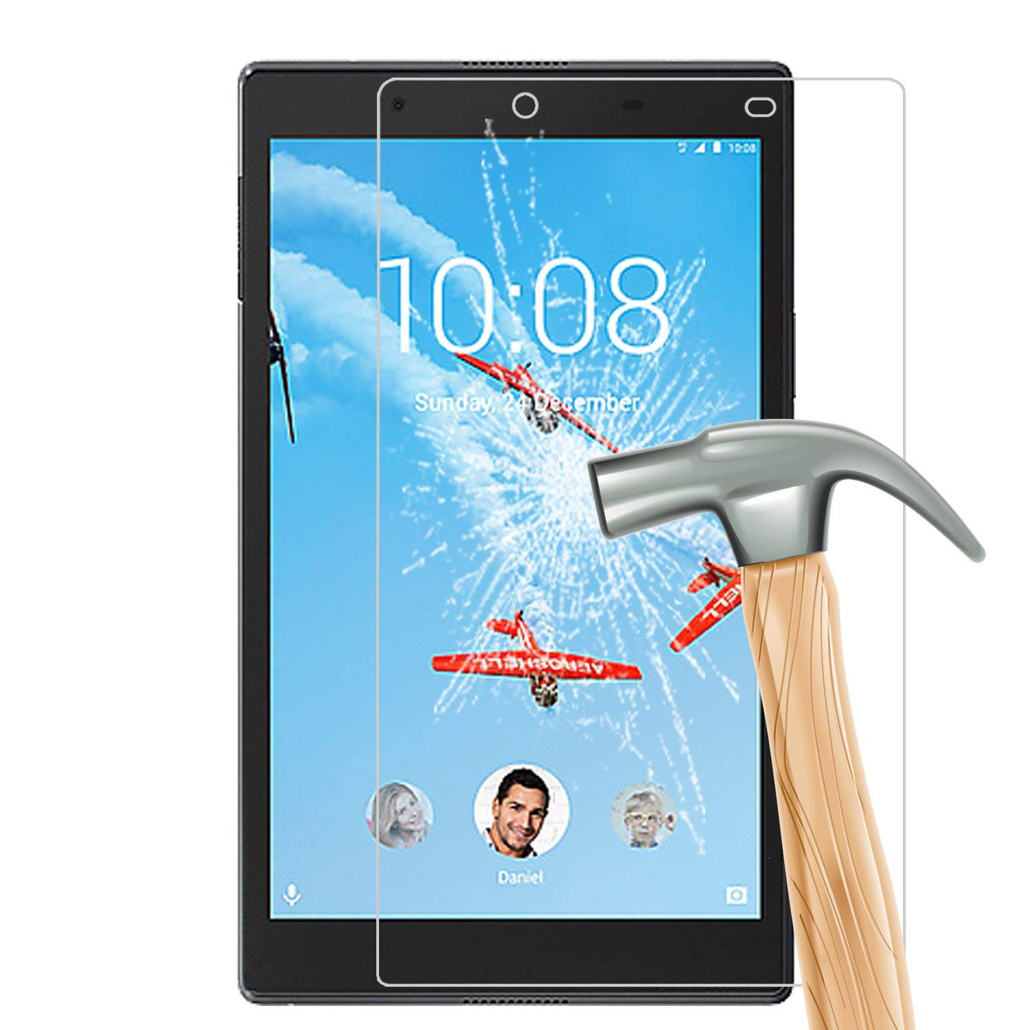 M.G.R.J® Tempered Glass Screen Protector for Lenovo Tab4 8 Tablet (8" inch) (B07N86MXJS) Amazon Price History, Amazon Price Tracker