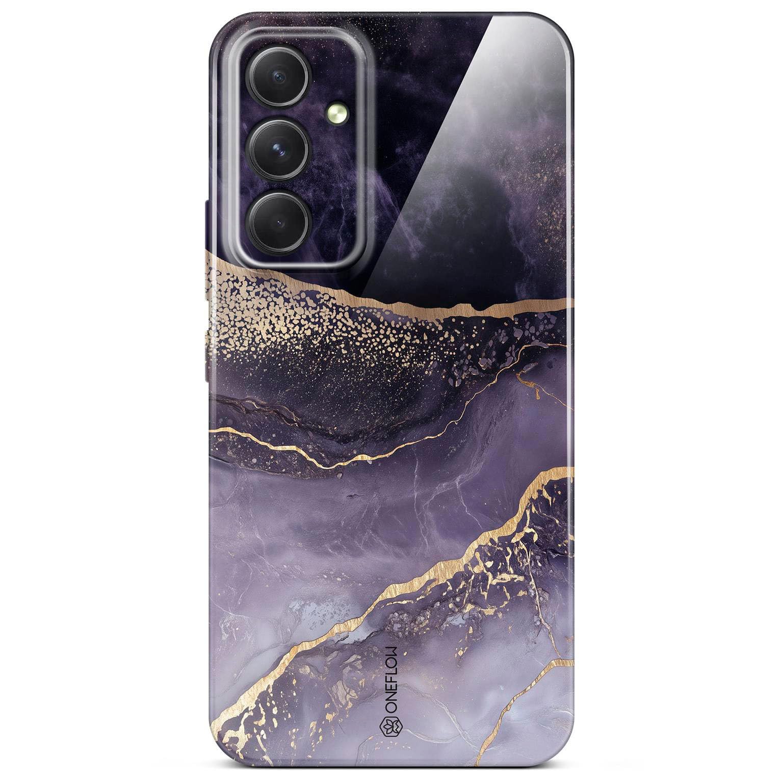 Coque Samsung A54 5G ONEFLOW Bliss violet marbré pailleté - 8