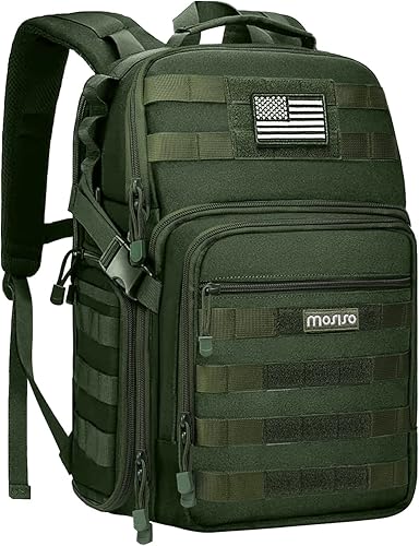 MOSISO Mochila para cámara, DSLRSLRSLRsin espejo para fotografía táctica con soporte para trípode y compartimento para laptop de 15-16 pulgadas