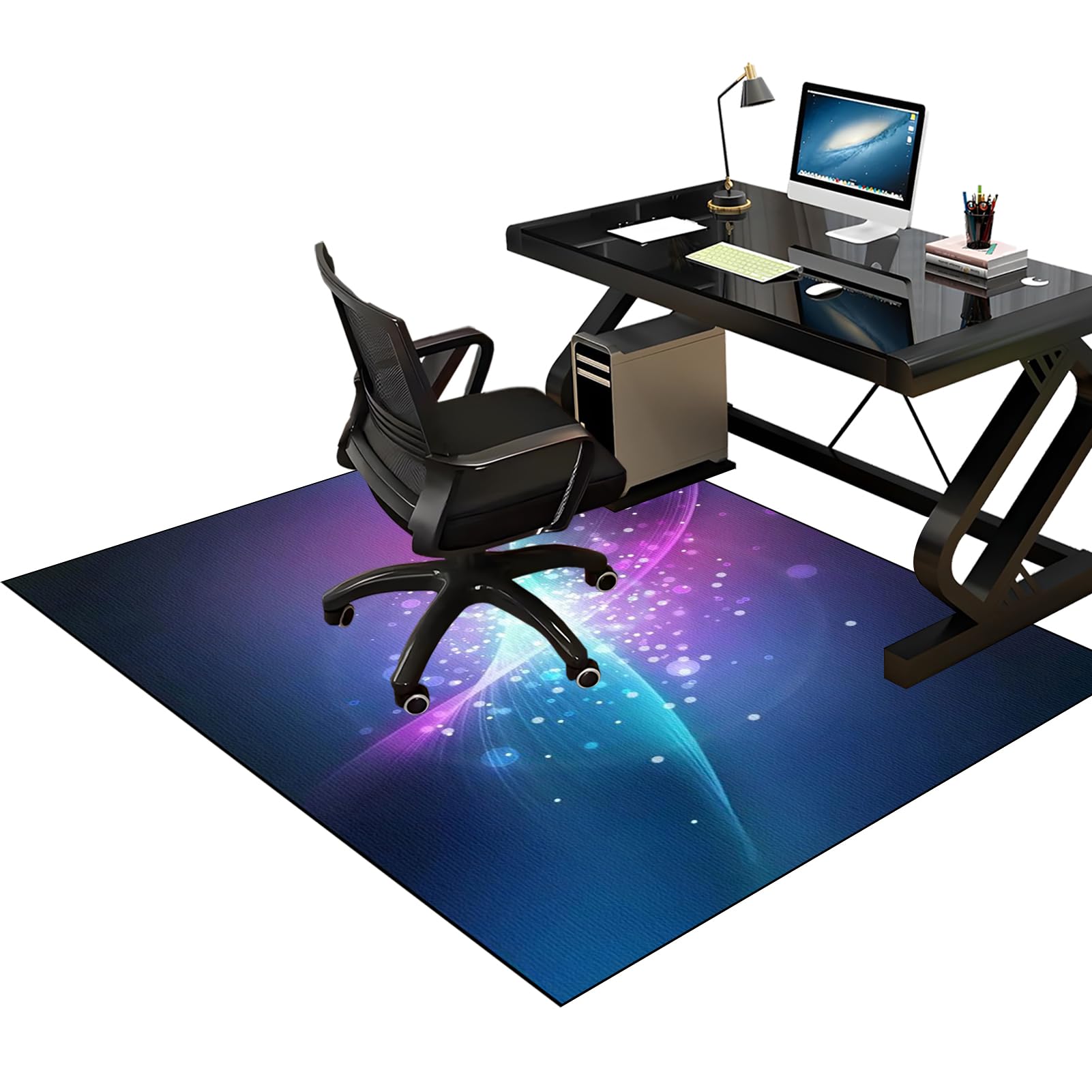 Office Chair Mat for Hard Floors, Hardwood Floor Protector Mat, Desk Chair Mat Large Computer Chair Mat for Furniture Wooden Floor Protector for Home Office, 70 x 100 cm Chair Floor Mat for Carpet — image 1