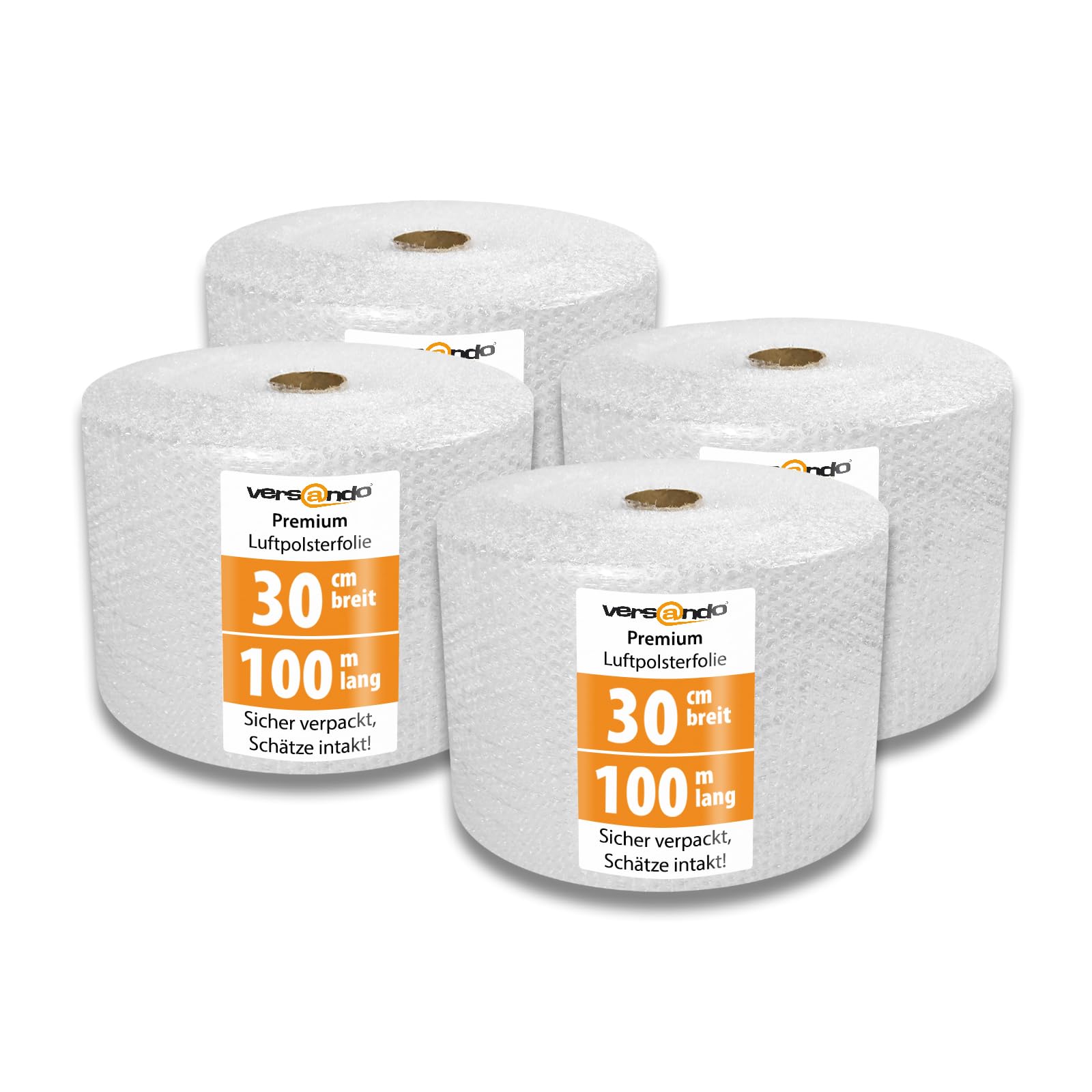 versando 4 envoltorios de burbujas de 100 m x 0,3 m, embalaje para | mudanzas, papel de burbujas de 2 capas