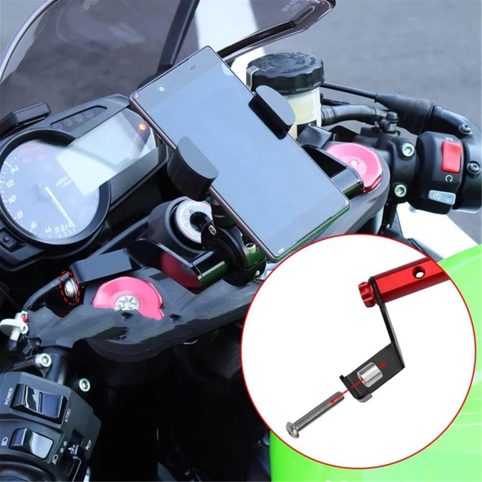 Amazon | オートバイ ナビゲーション ブラケット 用 に適合するZX6R に