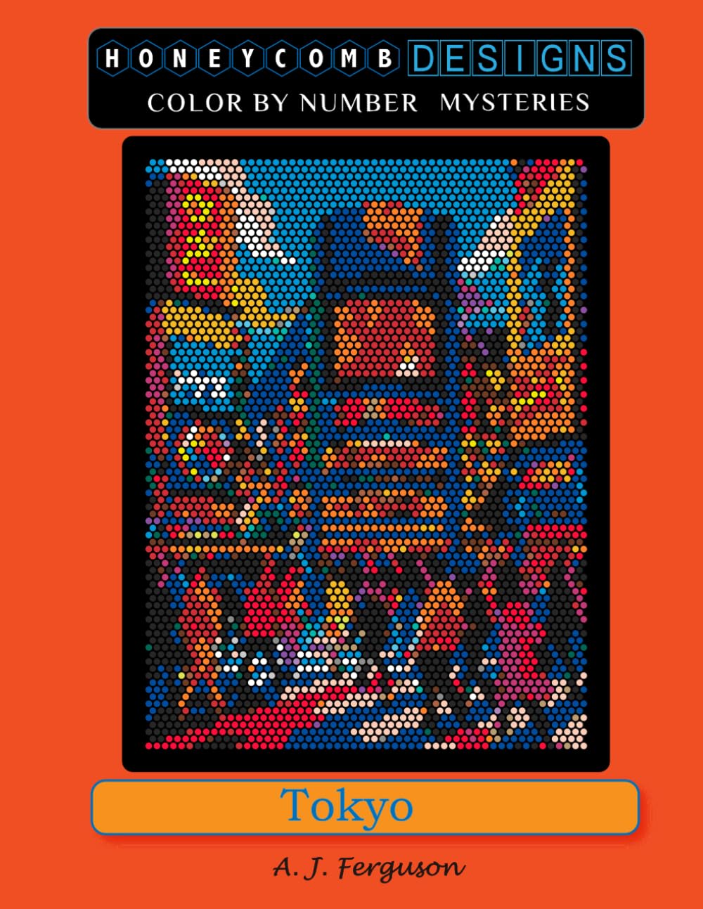 Tokyo Color by Number Book - Premium paper