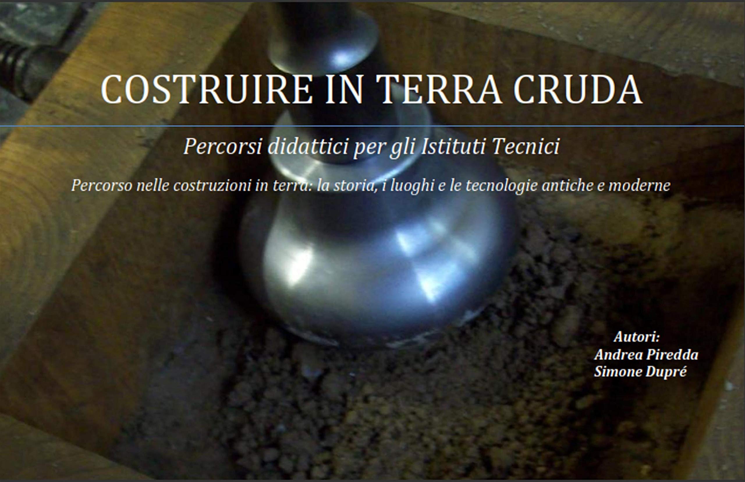 Manuel Terra Cruda avec parcours didactiques pour l'ingénierie et le bâtiment