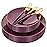 Liacere 150PCS Purple Plastic Plates - Gold Plastic Silverware with Purple Handle - Disposable Plates Include 30 Guests Plates, Forks, Spoons, Knives for Wedding&Father\'s Day&Independence Day