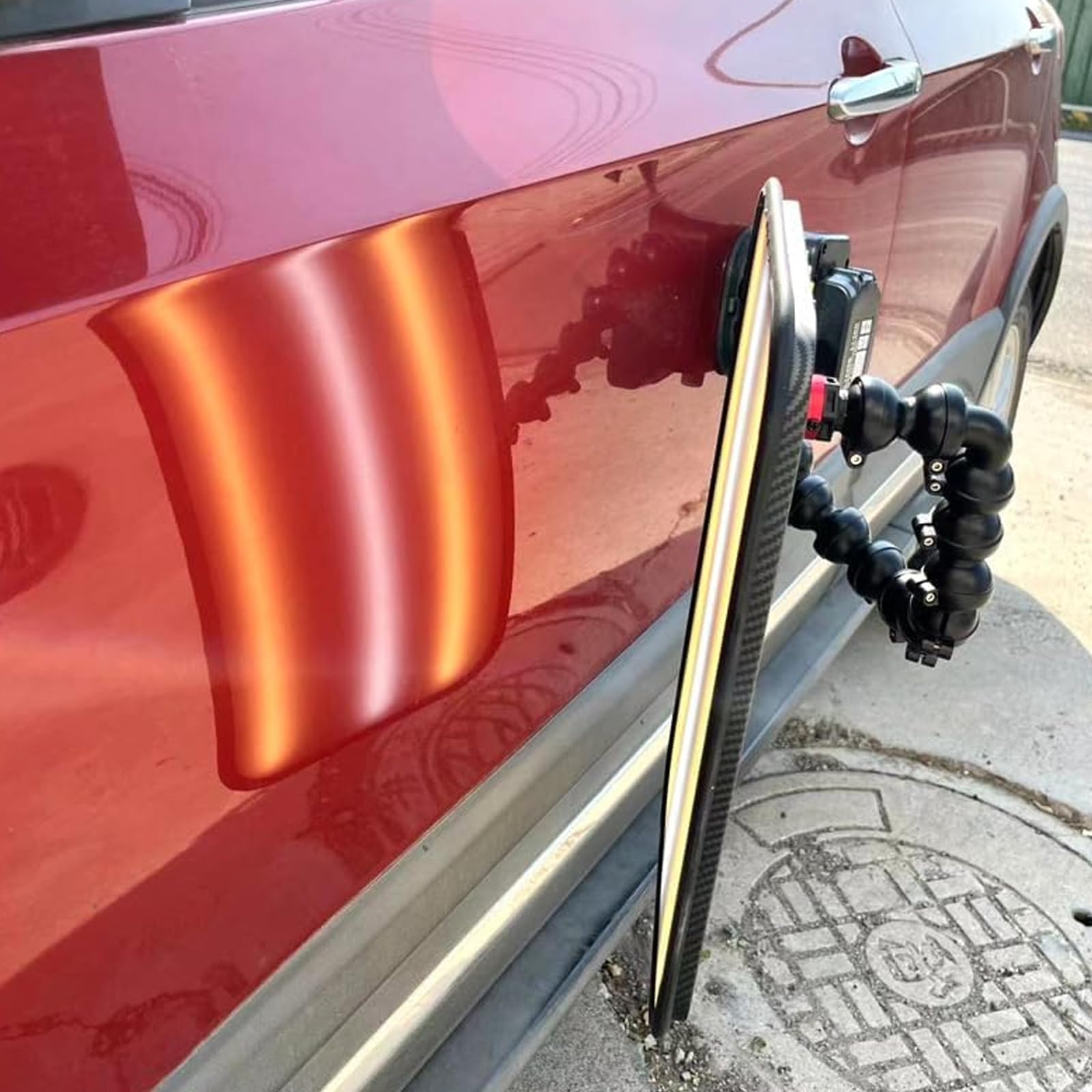 50 cm Lampada Professionale per Riparare Urti senza Verniciatura, 9 Modalità di Illuminazione Regolabili, Strumento di Riparazione di Urti Senza Verniciatura, Strumento di Riflessione per la