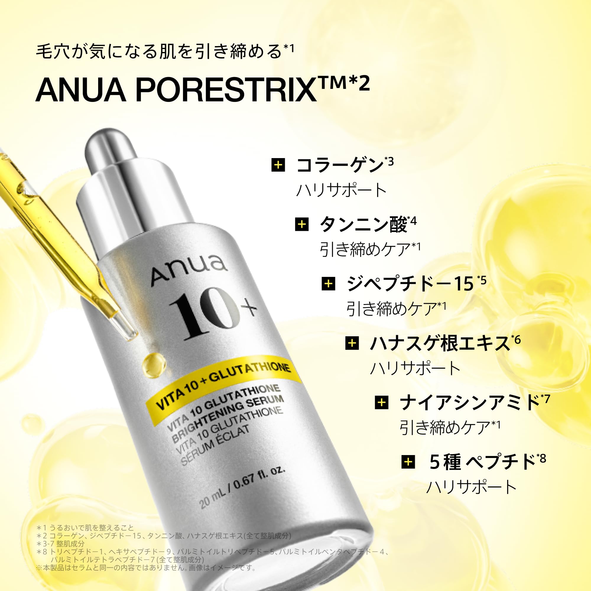 Amazon.co.jp: ANUA(アヌア)ビタミン10 グルタチオンセラムマスク