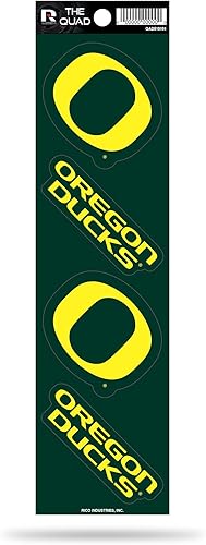 Rico NCAA Quad calcomanía, Amarillo