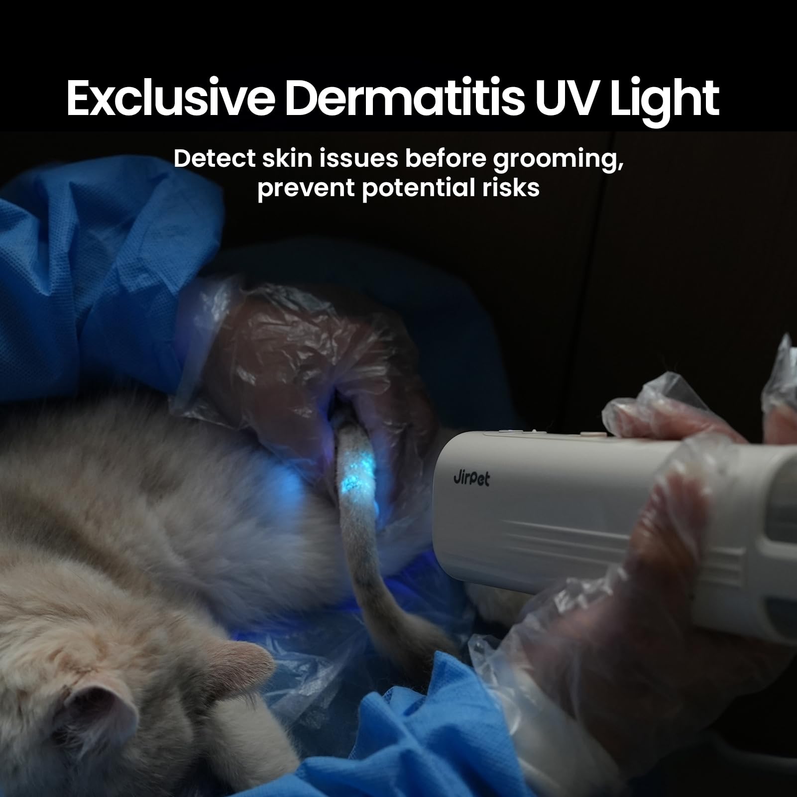 JirPet Pet Neck Dryer, Professional Dog Dryer for Pet Grooming, Hands-Free Dog Blow Dryer with Neck Hanging, Dog Hair Dryer with 3 Speeds & 4 Temp, Portable High Velocity Pet Dryer for Grooming Salon