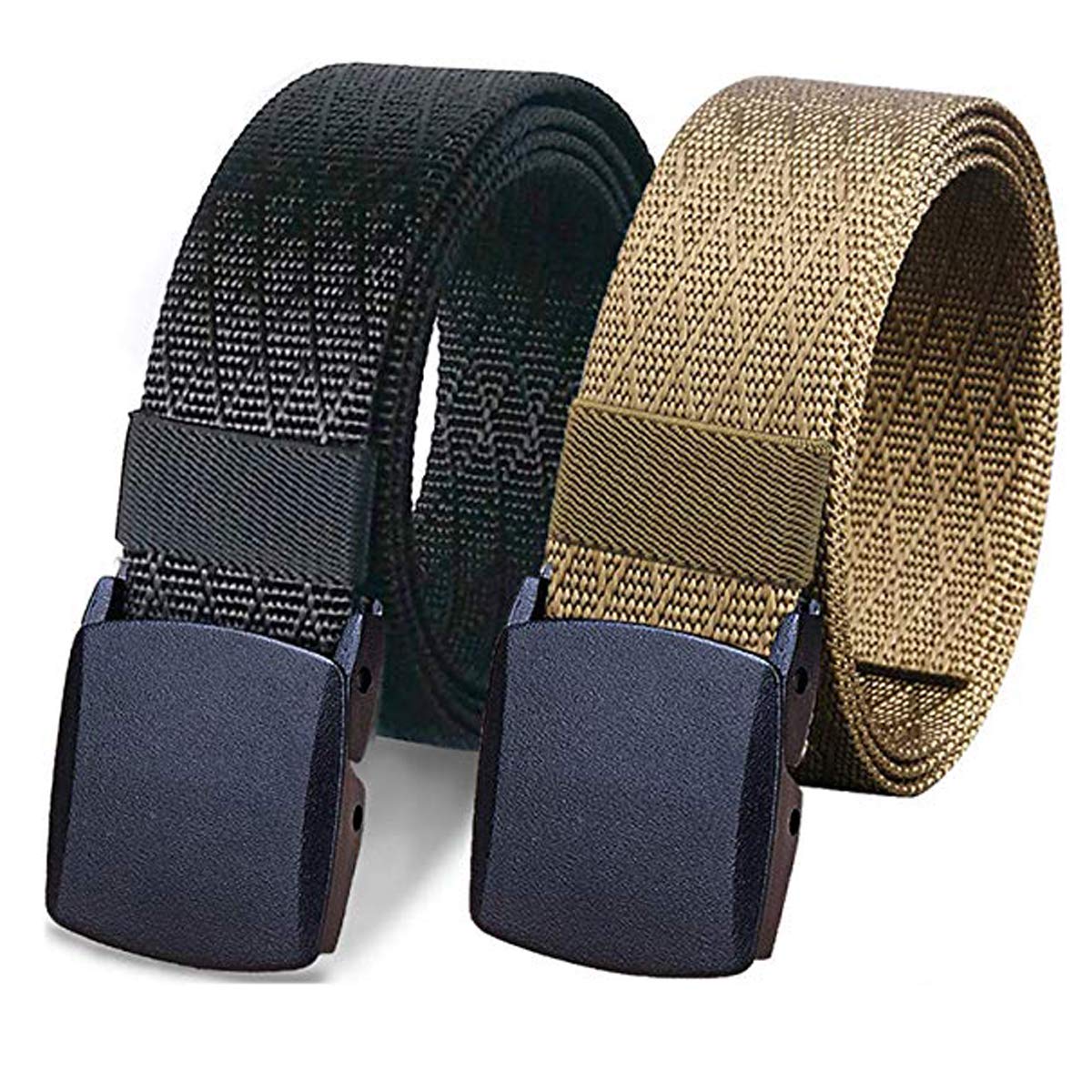 edifier Unisex Nylon & Canvas Waist Belt (BLT064_05_Black & Beige)-picture-38