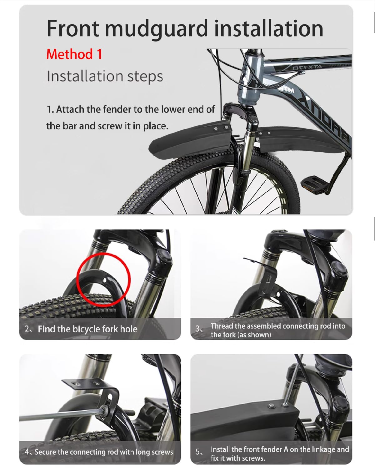 VeloGo Fahrrad Schutzblech Set mit Rücklicht, 3-teilig – Verlängerte Schutzbleche für MTB und Rennräder, verstellbar, inkl. 10 reflektierenden Aufklebern für optimalen Schutz Sport & Freizeit