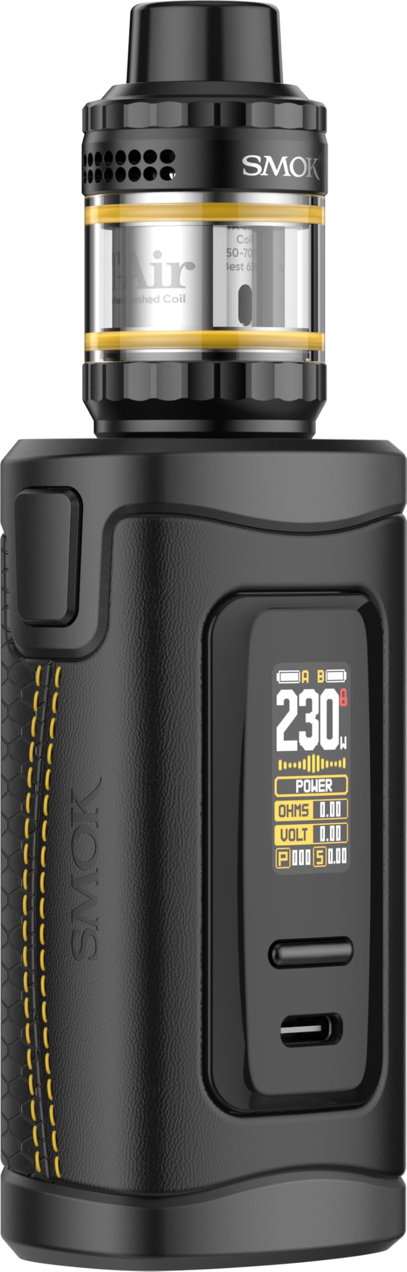 TVDCMorph 3 Kit for Smok, Dual-Slotted Design and Genuine DTL E-Cigarettes Vape Kit, Battery Not Included, 2ml Cartridge Capacity, No Nicotine (Black)