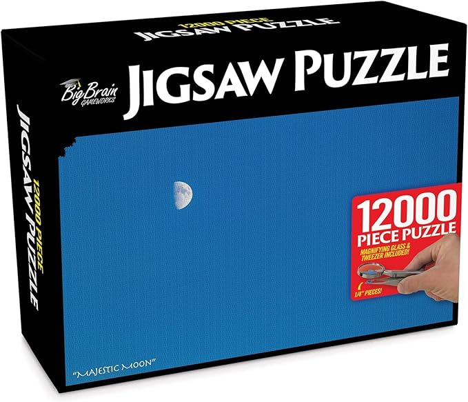 Prank Pack, 12,000 Pieces Jigsaw Puzzle Prank Gift Box, Wrap Your Real Present in a
