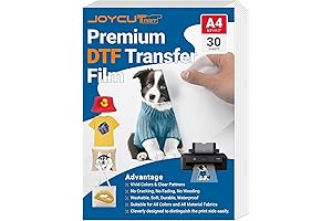 JOYCUT DTF Transfer Film - Top-Notch Sublimation DTF Film for Fabric