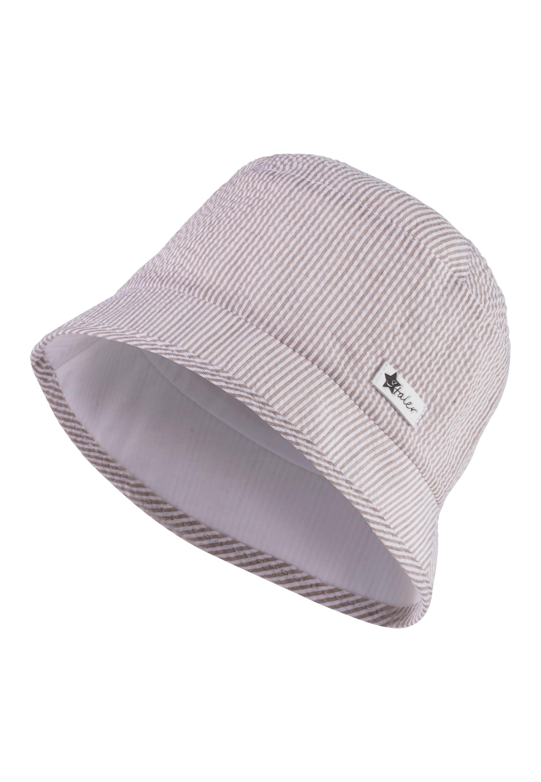 Sterntaler Fischerhut Streifen - Fischerhut Jungen aus gecrashtem Mischgewebe - Hut gefüttert mit Bio -Batist und UV -Schutz 50+ - Babyhut aus hochwertigem Material