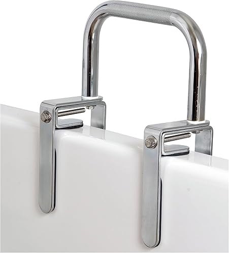 Miniatura 10 de Carex Riel blanco para bañera, barras de agarre para baño, bañeras y duchas, barandilla de agarre lateral y soporte, mango de ducha y abrazaderas de