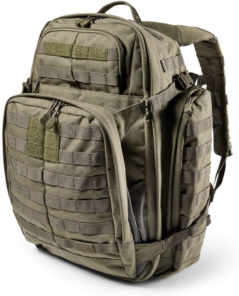 5.11 Tactical Backpack, RUSH 72 2.0 Military Survival Molle Back Pack with Laptop Compartment, Large, 55L, Style 56565ABR
