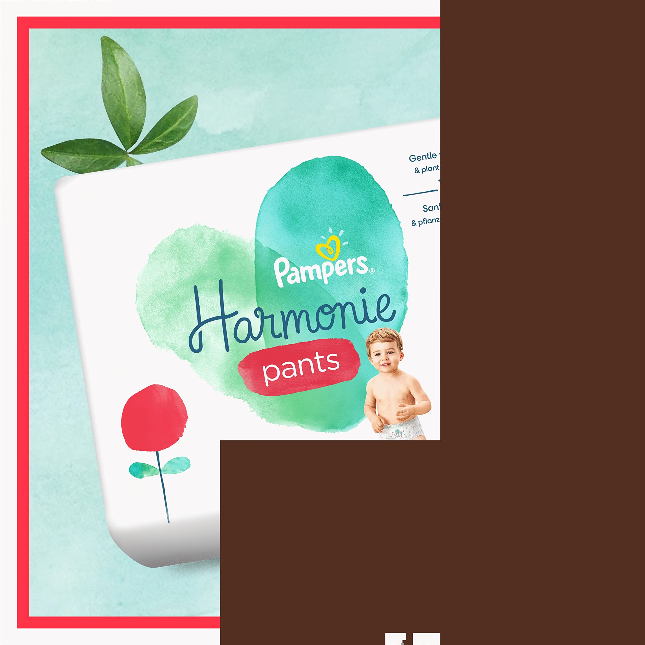 Pampers Couches-Culottes Taille 5 (12-17 kg), Harmonie, 80 Couches-Culottes Bébé, Multi Pack, 0% de compromis, 100% d'absorption, Ingrédients d'origine végétale, Hypoallergéniques