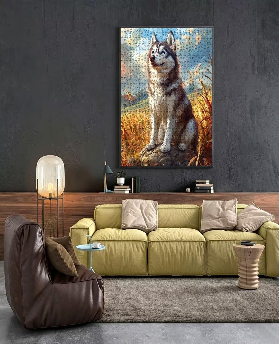 Puzzle 3000 Teile, Reisfeld Hund Puzzle Erwachsene 3000, Klassische Puzzles, Geschicklichkeitsspiel, Puzzlespiele für Die Ganze Familie, Mit Verpackung, Dekoration Puzzles Geschenke BXHZW3-201