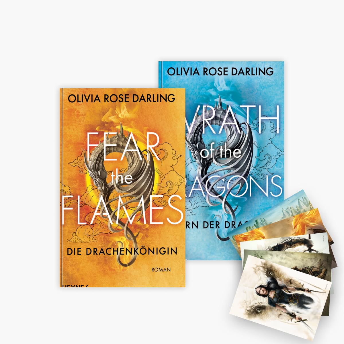 Die Drachen-Reihe Band 1+2 plus 1 exklusives Postkartenset