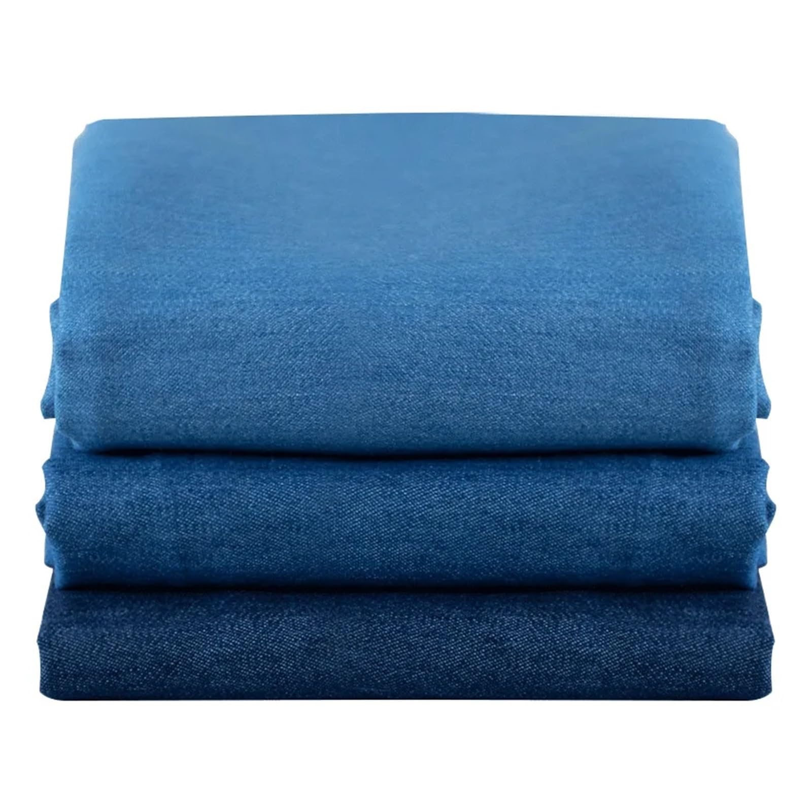 Tela vaquera elástica de poliéster y algodón de 1 m, 2 m y 3 m for jeans, camisas, bolsos, bricolaje y manualidades.(Stretch -medium blue,200cmX145cm)