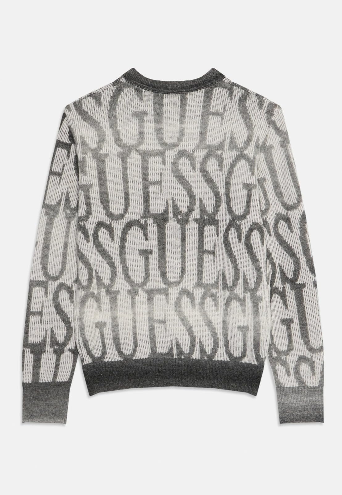GUESS Maglione Invernale Ragazzo 18 Anni - 180 cm Color Grigio con Scritte sfumate