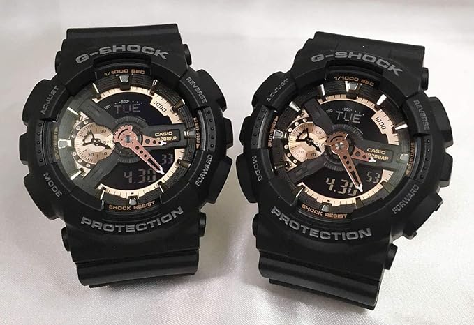 Amazon カシオ Casio 腕時計 G Shock メンズ レディース ユニセックス 男女兼用 ペアウォッチ 恋人たちのgショックペア 純正ペアケース入り ペア腕時計 ジーショック お揃い 双子コーデ ブラック Ga 110rg 1ajf 国内正規品 メンズ腕時計 腕時計 通販