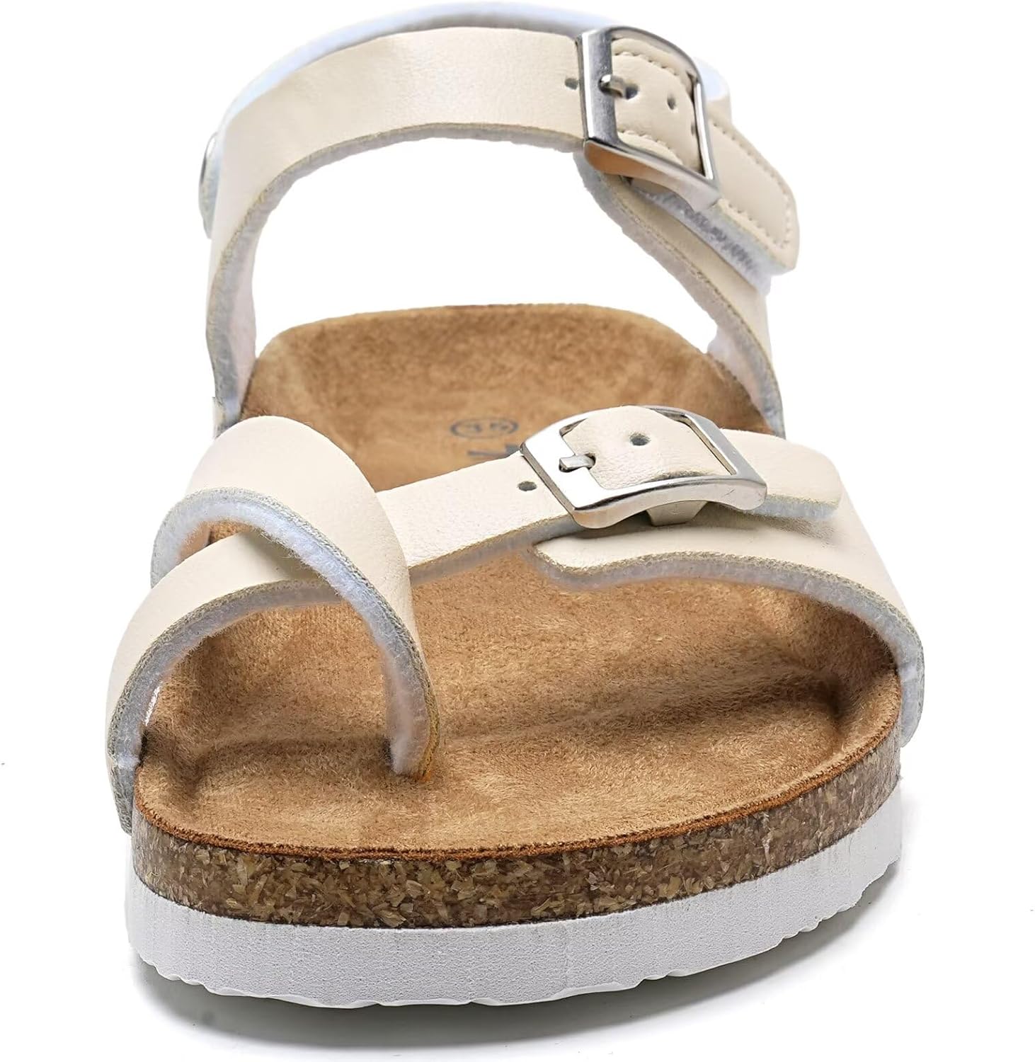 Torotto Girls Boys Sandals with Cork Footbed Adjustable Buckle Summer Slides Flip Flops Open Toes Flat for Kids Toddler - Image 4