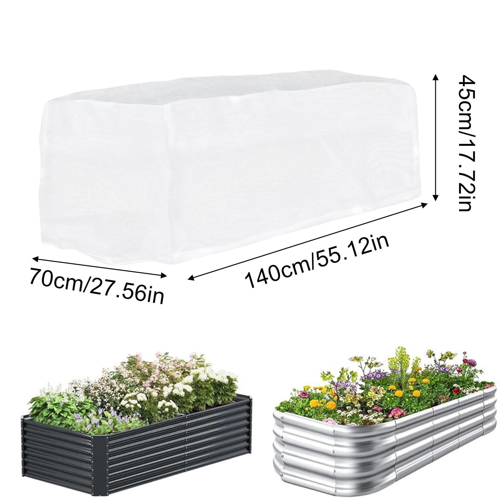 Copertura antigelo per piante, 2 pezzi, rettangolari | Protezione antigelo per aiuole da giardino, per serra, esterni, paesaggio invernale, terrazza, prato, posteriore