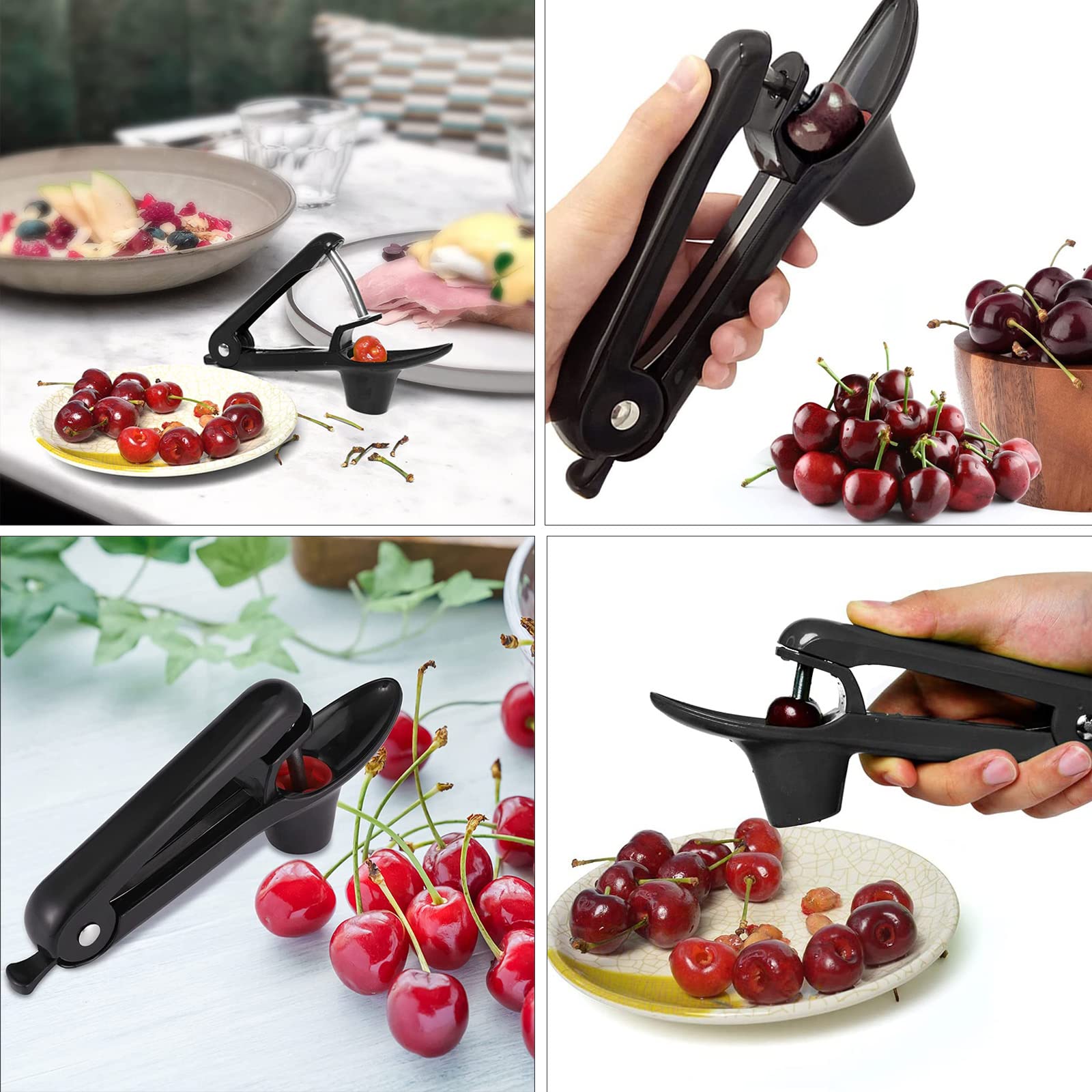 Snocciolatore Manuale Per Ciliegie E Olive In Acciaio Inox - Rimuovi I Noccioli In Un Secondo Con Spazzola Inclusa