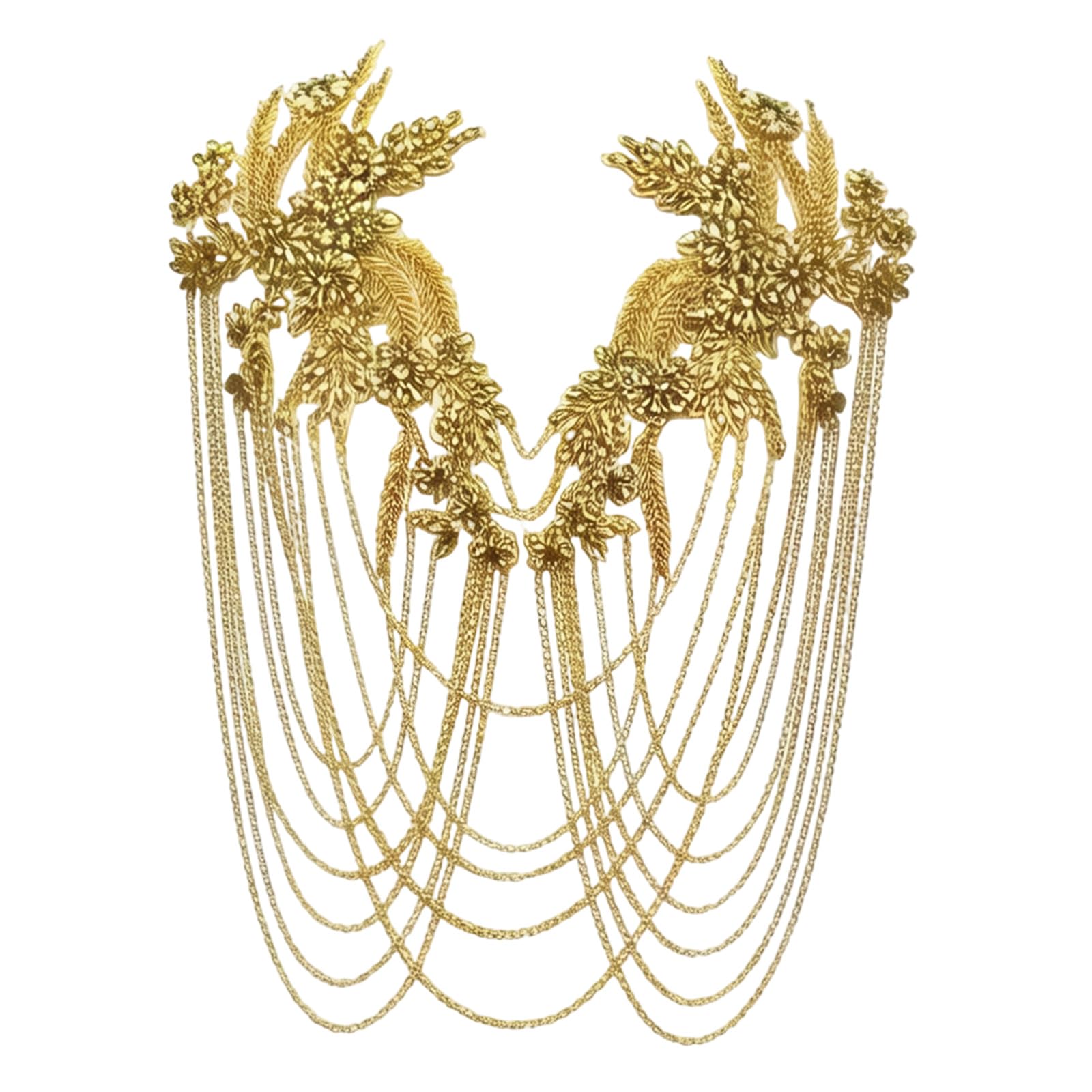 Tsophreniq Rhinestones Fringe Applique Sewing on Beaded Patches for Wedding Dresses Bridal Gowns Dance Outfit Decoration Crystal Applique
