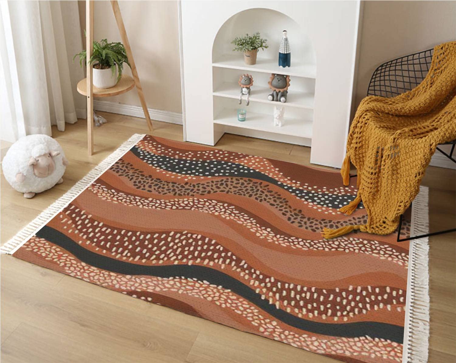 Horizontal Curly Design