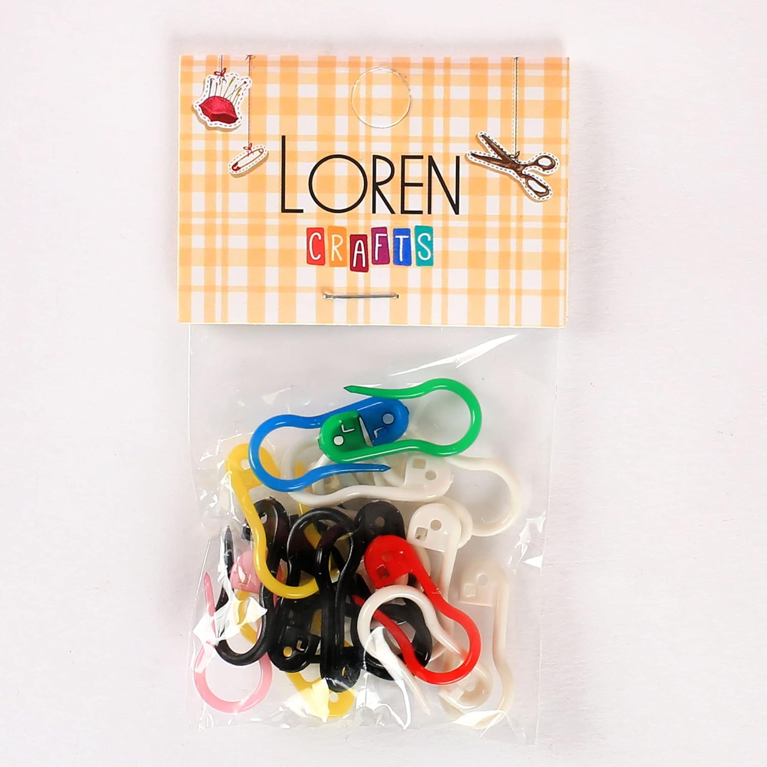 Loren 20 Pieces Mix Color Pear Shaped Knitting Markers
