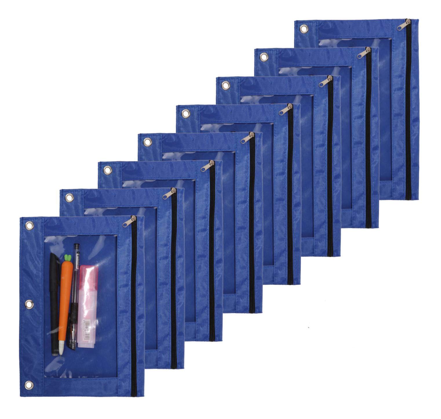 OFFICEPOCH Lot De 8 Pochettes à Crayons à Fermeture éclair Avec Fenêtre