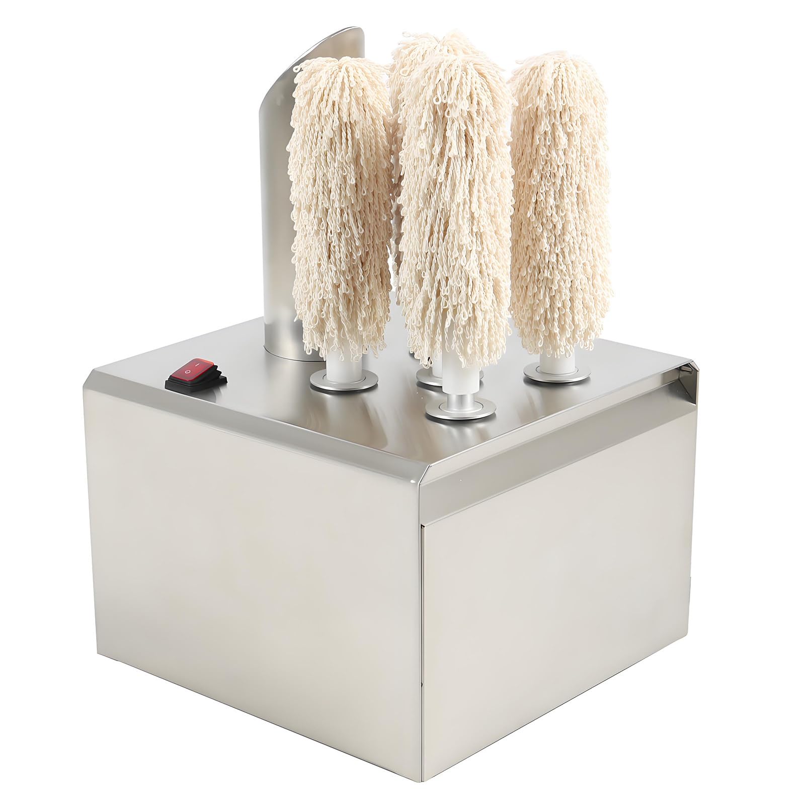 Commercial Electric Wine Glass Polishing Machine,Automatic Glassware Polishing Machine,3/5/8 Microfiber &amp; Cotton Brushes,Ideal for Bars,Restaurants,Hotels &amp; Cafes 5heads