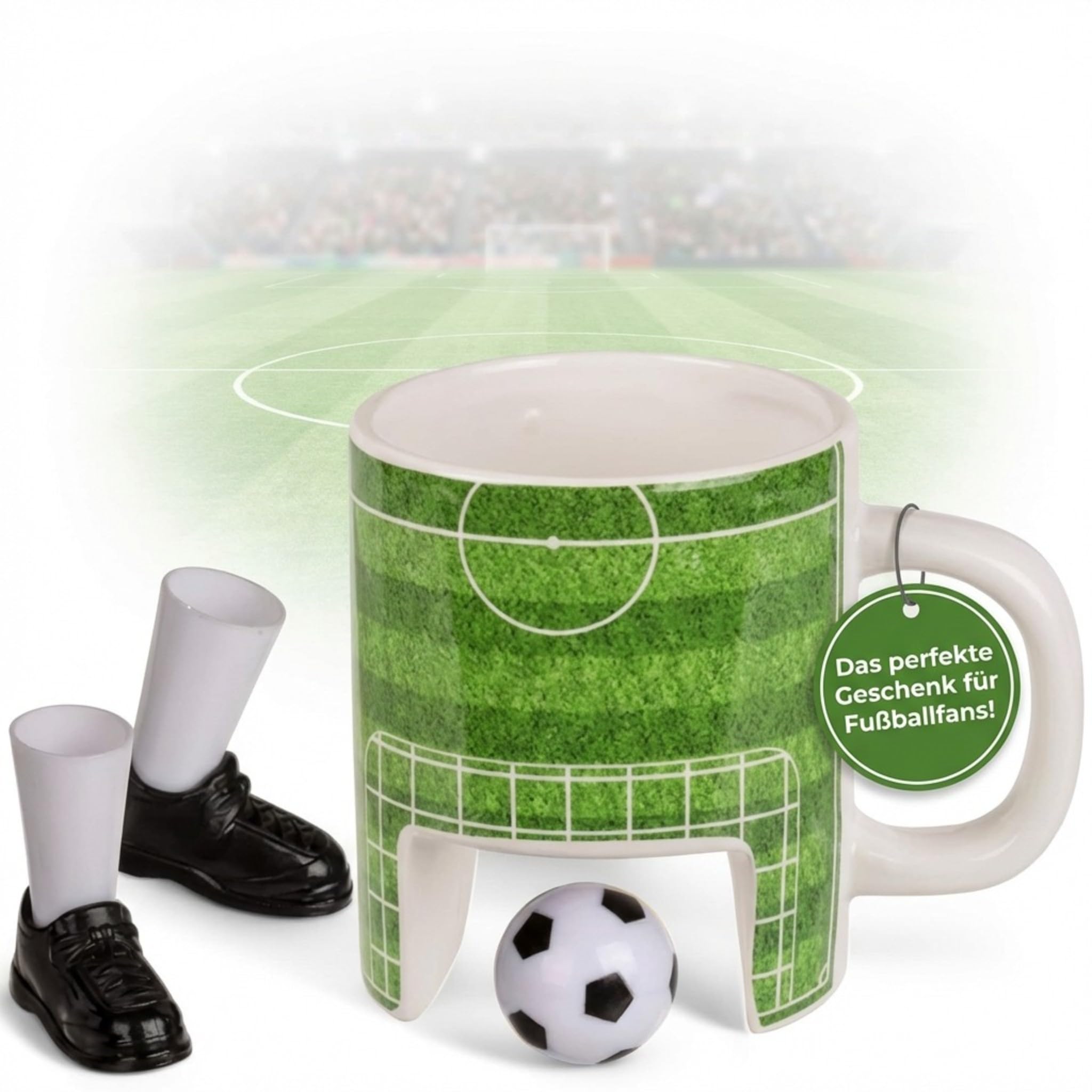 Set regalo tazza da calcio con mini gioco e scarpe da calcio per le dita
